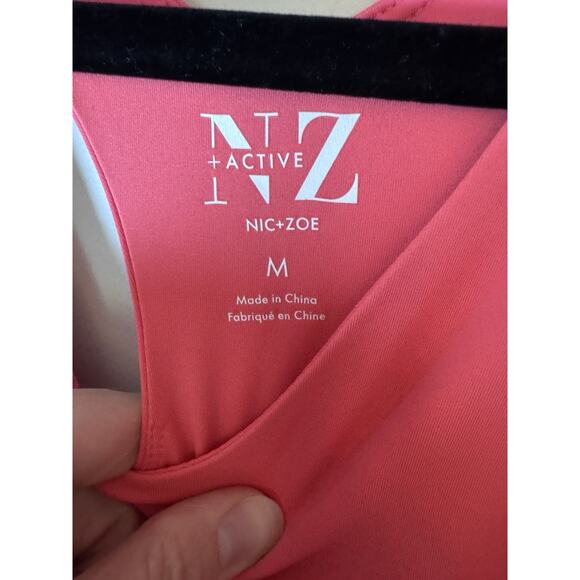 Nic+ Zoe Flexfit Active Performance Workout Dress Golf Attire Coral Punch Pink M - Picture 9 of 12